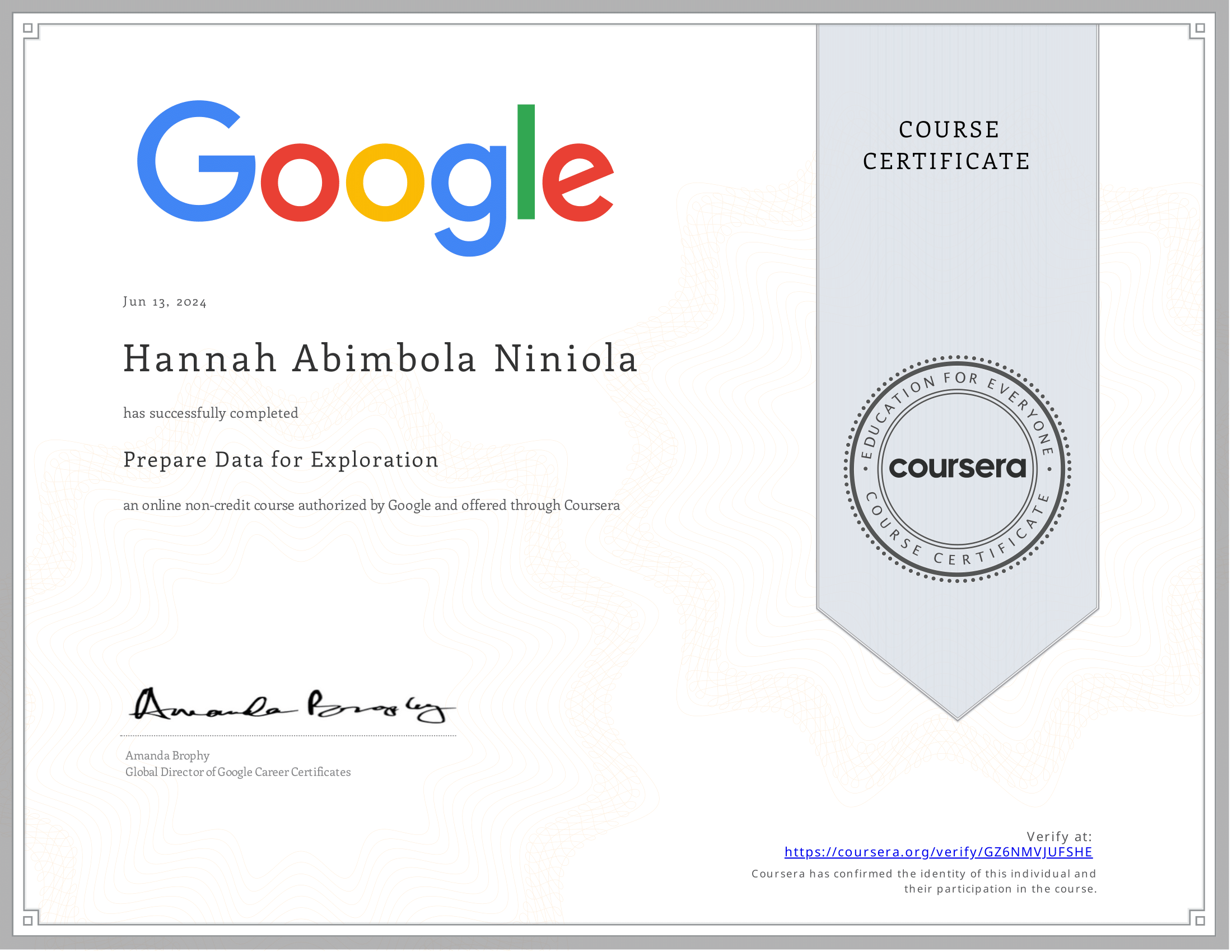 Google Analytics Certificate